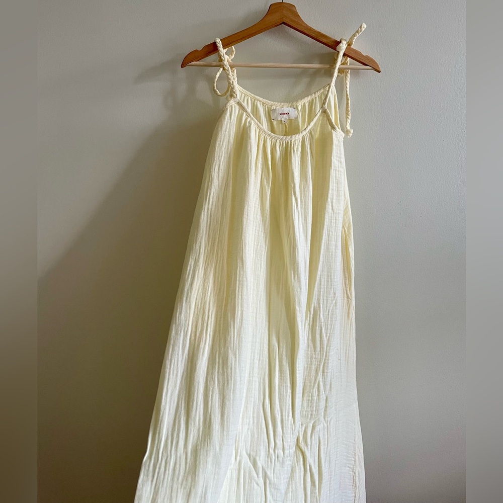 Xirena Cotton Dress in Butter Yellow, Size Small